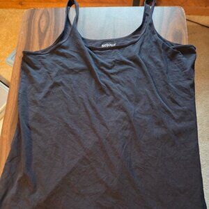 Black Sejour Tank Top
